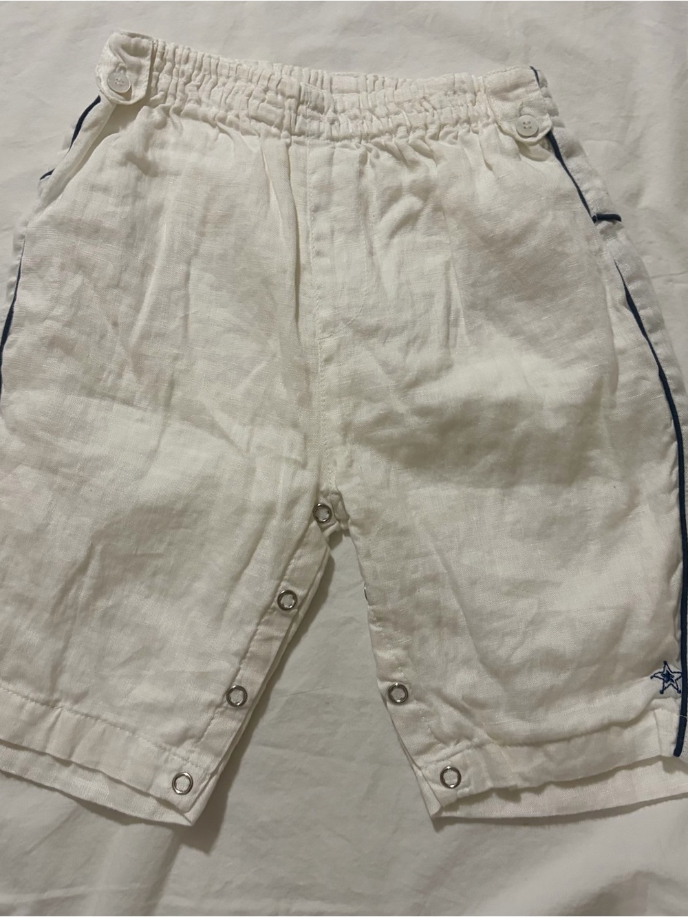 100% linen pants 9-12 month
